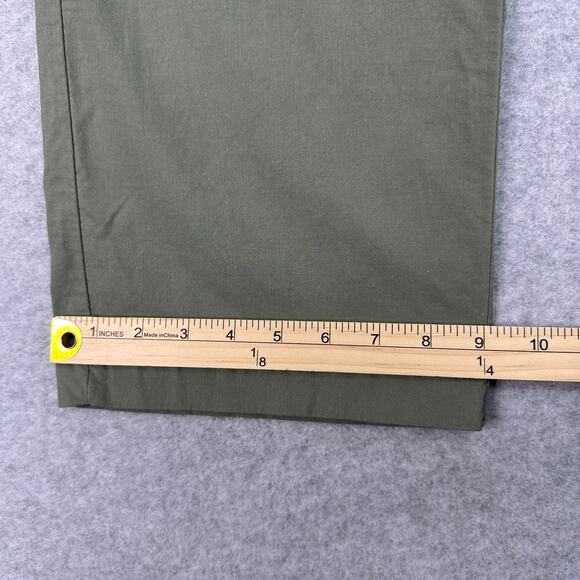 Nicole Miller NY Hi-Rise Straight Leg Pants WMNS 6 Olive Green Stretch Uitlity - Picture 11 of 11